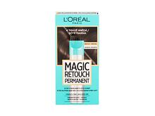 Barva na vlasy L'Oréal Paris Magic Retouch Permanent 18 ml 4 Dark Brown poškozená krabička