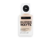 Make-up Revolution Relove Super Matte 2 in 1 Foundation & Concealer 24 ml F4