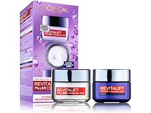 Denní pleťový krém L'Oréal Paris Revitalift Filler HA Duo Set 50 ml Kazeta