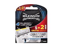 Náhradní břit Wilkinson Sword Quattro Titanium 7 ks