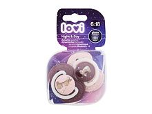 Dudlík LOVI Night & Day Dynamic Soother Girl 6-18m 2 ks poškozený obal