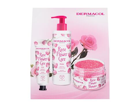 Tekuté mýdlo Dermacol Rose Flower 250 ml poškozená krabička Kazeta