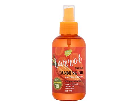 Opalovací přípravek na tělo Vivaco Bio Carrot Tanning Oil SPF15 150 ml