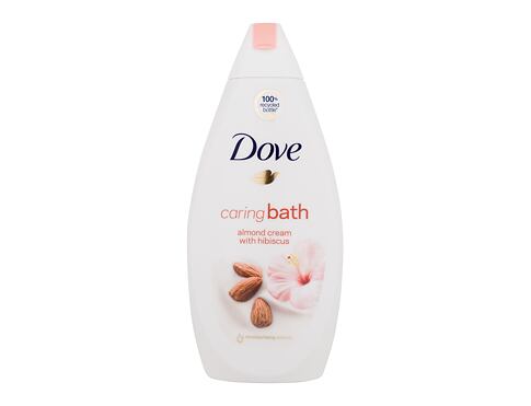 Pěna do koupele Dove Caring Bath Almond Cream With Hibiscus 450 ml