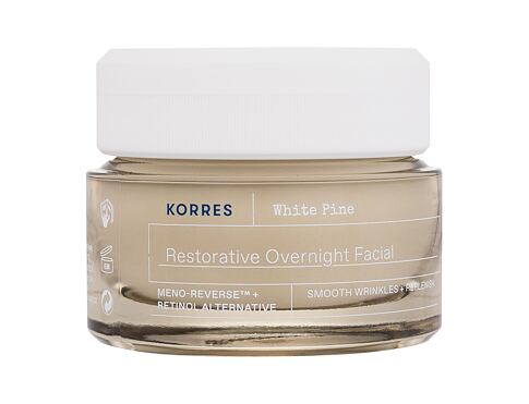 Noční pleťový krém Korres White Pine Restorative Overnight Facial Cream 40 ml poškozená krabička