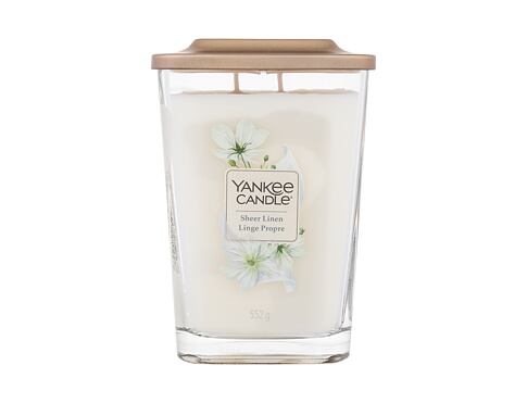 Vonná svíčka Yankee Candle Elevation Collection Sheer Linen 552 g vada zbarvení