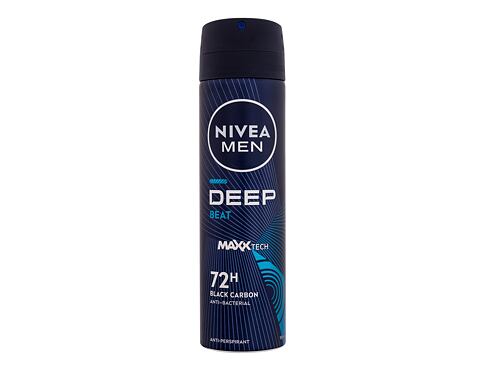 Antiperspirant Nivea Men Deep Black Carbon Beat 72H 150 ml