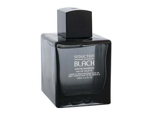 Toaletní voda Banderas Seduction in Black 100 ml poškozený flakon