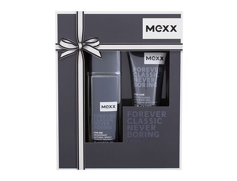 Deodorant Mexx Forever Classic Never Boring 75 ml poškozená krabička Kazeta