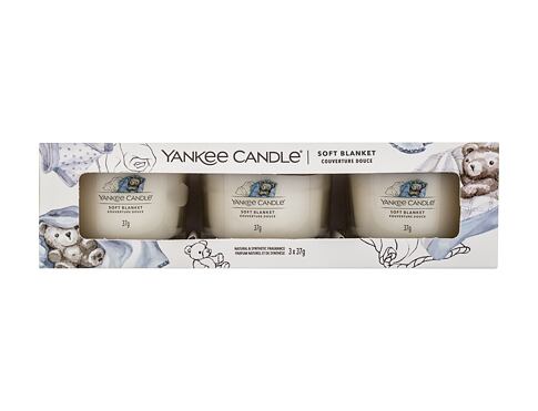 Vonná svíčka Yankee Candle Soft Blanket 37 g poškozená krabička Kazeta