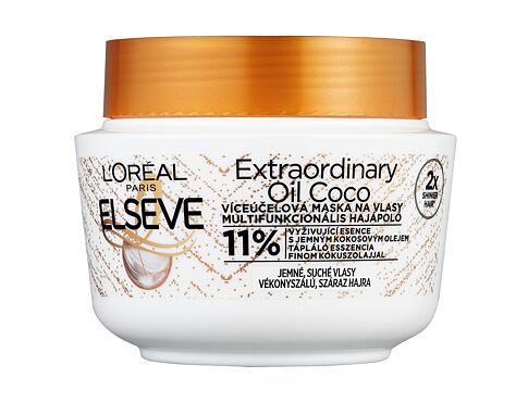 Maska na vlasy L'Oréal Paris Elseve Extraordinary Oil Coconut Hair Mask 300 ml