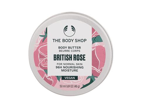 Tělové máslo The Body Shop British Rose 50 ml