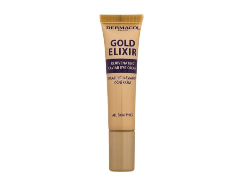 Oční krém Dermacol Gold Elixir Rejuvenating Caviar Eye Cream 15 ml