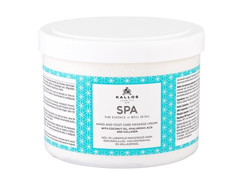 Tělový krém Kallos Cosmetics SPA Hand And Foot Massage Cream 500 ml