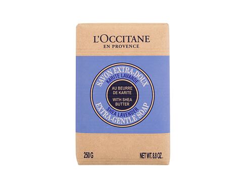 Tuhé mýdlo L'Occitane Shea Butter Lavender Extra-Gentle Soap 250 g