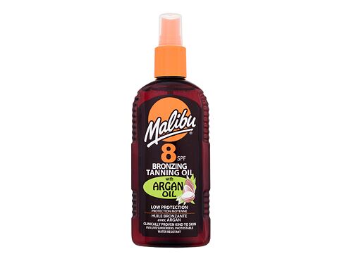 Opalovací přípravek na tělo Malibu Bronzing Tanning Oil Argan Oil SPF8 200 ml