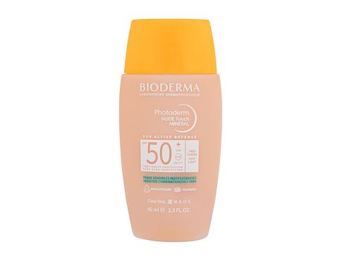 Opalovací přípravek na obličej BIODERMA Photoderm Nude Touch Mineral SPF50+ 40 ml Very Light