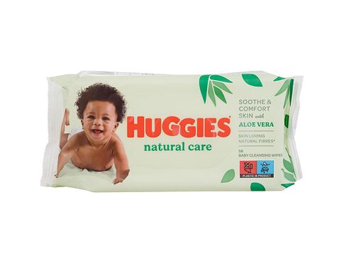 Čisticí ubrousky Huggies Natural Care Aloe Vera Baby Cleansing Wipes 56 ks