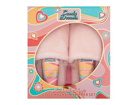 Sprchový krém Xpel Candy Dreams Marshmallow Magic Cosy Night In Slipper Set 100 ml Kazeta