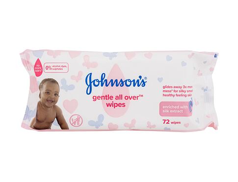 Čisticí ubrousky Johnson´s Baby Gentle All Over Wipes 72 ks