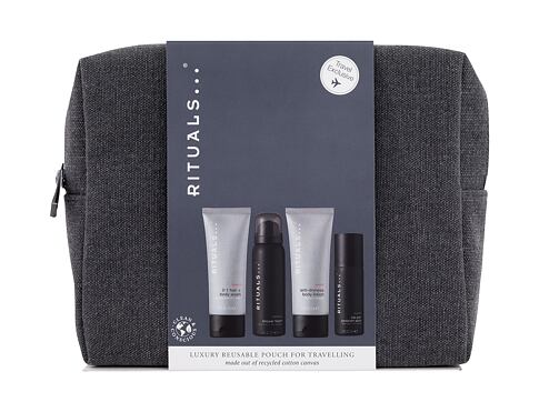 Sprchový gel Rituals Homme Luxury Reusable Pouch For Travelling 70 ml poškozený obal Kazeta