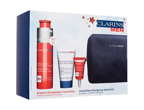 Pleťový gel Clarins Men Energizing Essentials 50 ml Kazeta