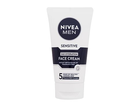 Denní pleťový krém Nivea Men Sensitive 24H Hydration Face Cream 75 ml