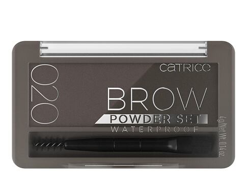 Set a paletka na obočí Catrice Brow Powder Set Waterproof 4 g 020 Ash Brown