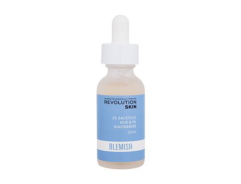 Pleťové sérum Revolution Skincare Blemish 2% Salicylic Acid & 5% Niacinamide Serum 30 ml