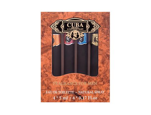 Toaletní voda Cuba Set Miniatures 5 ml Kazeta