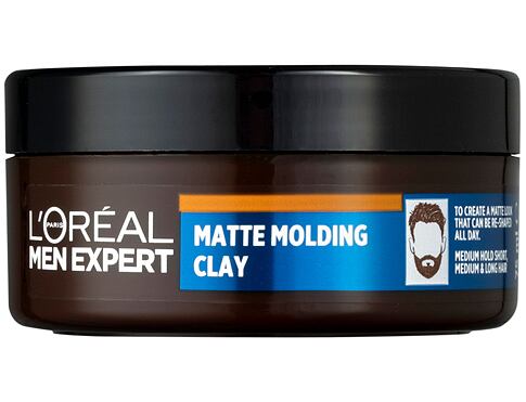 Krém na vlasy L'Oréal Paris Men Expert Barber Club Messy Hair Molding Clay 75 ml