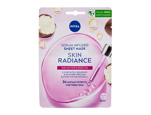 Pleťová maska Nivea Skin Radiance Serum Infused Sheet Mask 1 ks