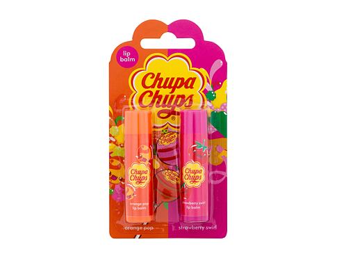 Balzám na rty Chupa Chups Lip Balm Duo SET2 4 g Kazeta