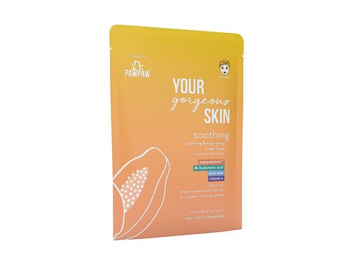 Pleťová maska Dr. PAWPAW Your Gorgeous Skin Soothing Sheet Mask 25 ml