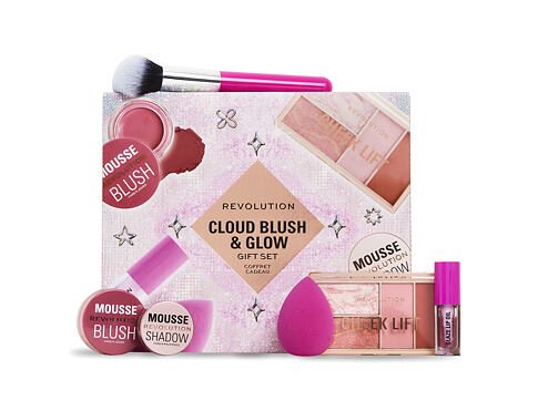 Oční stín Makeup Revolution London Cloud Blush & Glow Gift Set 4 g Kazeta