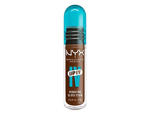 Lesk na rty NYX Professional Makeup Lip I.V. Hydrating Gloss Stain 5 ml 04 Cocoa Quench!