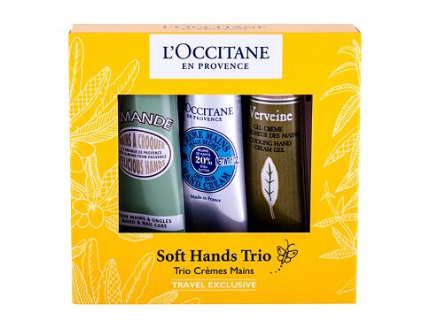 Krém na ruce L'Occitane Soft Hands Trio 30 ml Kazeta