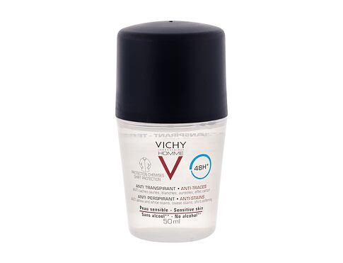 Antiperspirant Vichy Homme Anti-Stains 48H 50 ml poškozený flakon