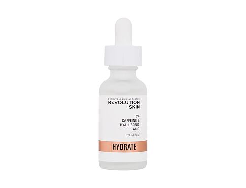 Oční sérum Revolution Skincare Hydrate 5% Caffeine & Hyaluronic Acid Eye Serum 30 ml poškozená krabička