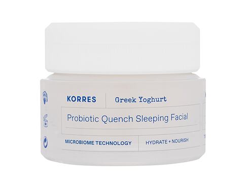 Noční pleťový krém Korres Greek Yoghurt Probiotic Quench Sleeping Facial 40 ml poškozená krabička