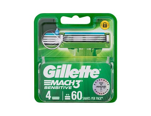 Náhradní břit Gillette Mach3 Sensitive 4 ks