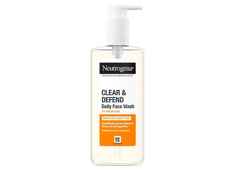 Čisticí gel Neutrogena Clear & Defend Daily Face Wash 200 ml