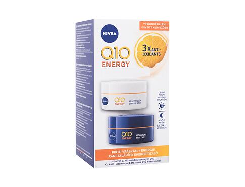 Denní pleťový krém Nivea Q10 Energy Duo Pack 50 ml Kazeta