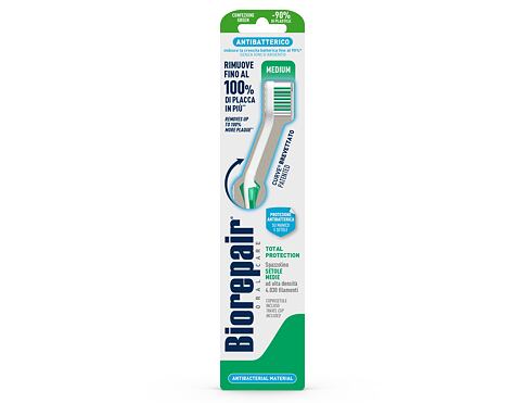 Klasický zubní kartáček Biorepair Antibacterial Toothbrush Medium 1 ks