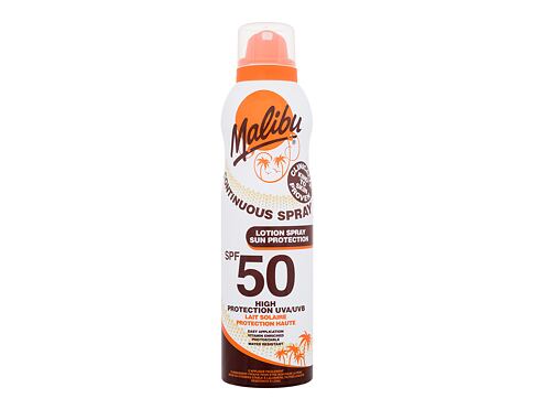 Opalovací přípravek na tělo Malibu Lotion Spray Aerosol SPF50 175 ml