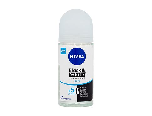 Antiperspirant Nivea Black & White Invisible Pure 72h 50 ml