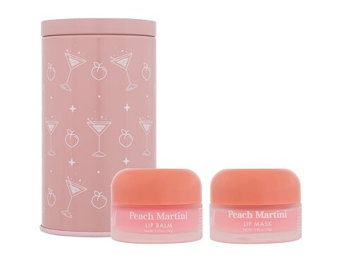 Balzám na rty Barry M Lip Mask & Balm Set Peach Martiny 14 g