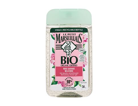 Sprchový gel Le Petit Marseillais Bio Organic Certified Wild Rose Refreshing Shower Gel 250 ml