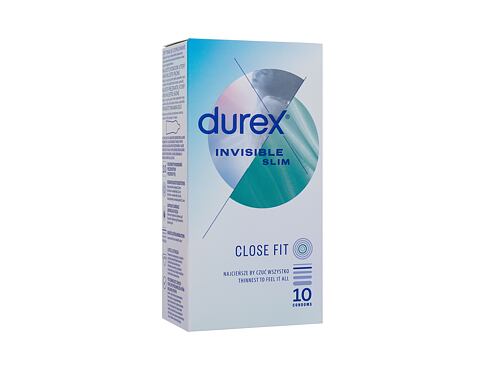 Kondomy Durex Invisible Slim 10 ks poškozená krabička