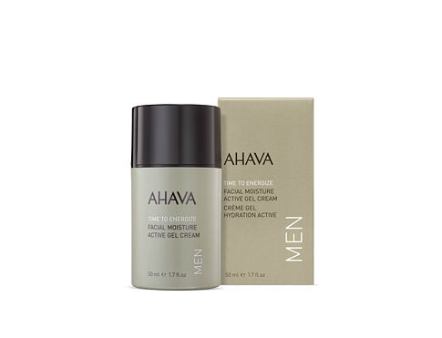 Denní pleťový krém AHAVA Men Time To Energize Facial Moisture Active Gel Cream 50 ml